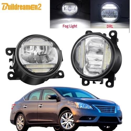 2in1 Car LED Fog Light Assembly Daytime Running Lamp DRL 30W H11 12V Styling For Nissan Sentra 2.0L L4 2009 2010 2011 2012