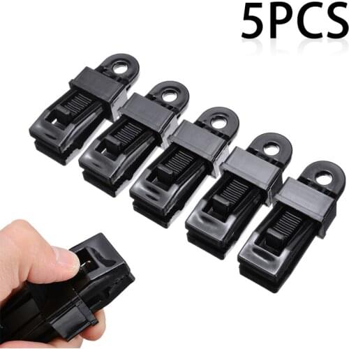 5pcs Tent Awning Clamp Reusable Outdoor Camping Canvas Tighten Fixing Trap Clips For Home Supplies Tent Awning Clamp