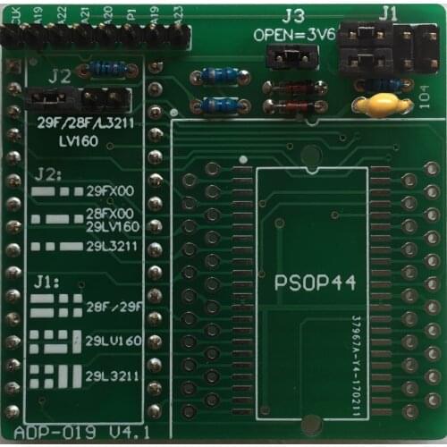 PSOP44 Adapter, Support 28/29F200, 400, 800, 29LV160, 29L3211, Etc