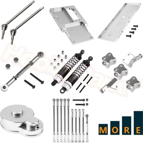 Aluminum Metal Upgrade Parts for 1/10 RC Crawler FTX5579 FTX OUTBACK SPARES RGT 86100 86110 Accessories Silver