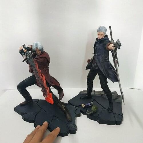 28cm ARTFX J Devil May-Cry NERO DANTE Statue PVC Action Figure Model Toys Doll For Gift