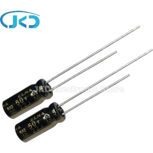 20PCS NEW ELNA RA3 50V22UF 5X11MM Audio Electrolytic Capacitor 22uF50V 85℃ RA3 Series 22uF 50V 100% ORIGINAL 5*11