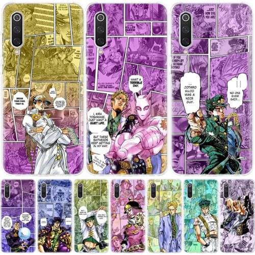 JoJo Bizarre Adventur Anime Silicon Phone Case For Xiaomi Redmi Note 10 9 8 9S 8T 7 6 5 6A 7A 8A 9A 9C Pro Customized Cover Coqu