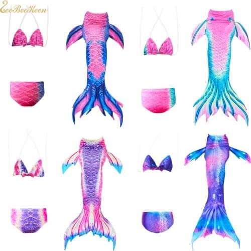 Kids Mermaid Tail Swimsuit Girls Bikini Mermaid Suit Childs Performance Wear Beach Swimwear Swimsuit Mermaid Tail Clothing