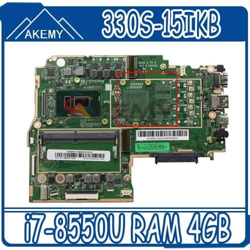 For IdeaPad 330S-15IKB Laptop motherboard 330S-KBL-MB-V04 REV:SVT P/N 431204219040 with i7-8550U RAM 4GB Motherboard 100% test