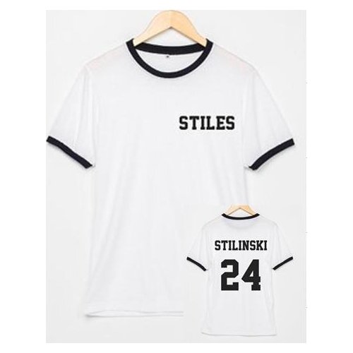 Skuggnas New Arrival STILES STILINSKI 24 Teen Wolf T-shirt Unisex t shirt Graphic tshirts streetwear t-Shirt Ringer tees