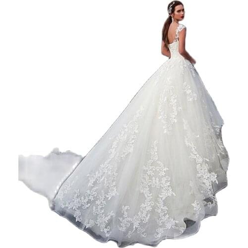 Gorgeous Lace Straps Illusion Sweetheart A Line Wedding Dresses Lace Up Beach Wedding Gowns Formal Customized Made