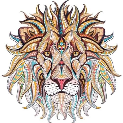 LLY-0859 Personality Car Decal Beautifully Lion Head Modeling Stickers PVC Auto Motorcycle Decorative Waterproof Cars Sticker