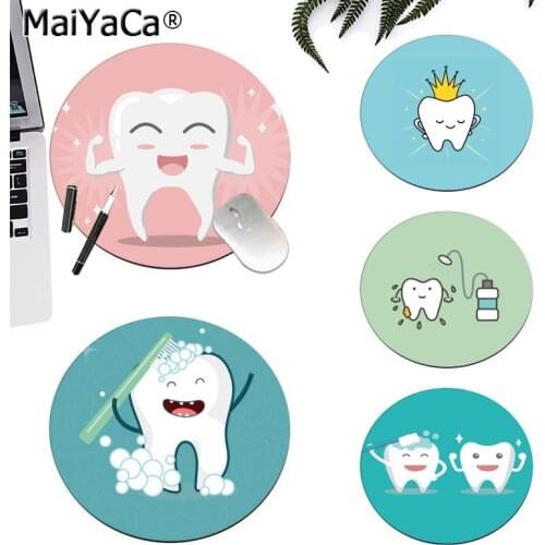 Maiyaca New Design cartoon Cute white teeth Keyboard Gaming MousePads gaming Mousepad Rug For PC Laptop Notebook