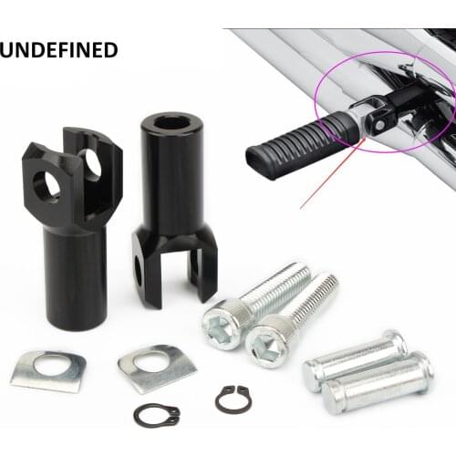 Motorcycle Passenger Foot Pegs Support Mount 2.25" Footrest Clevis Kit For Harley Softail Fatboy Heritage Softail FXST 2000-2006