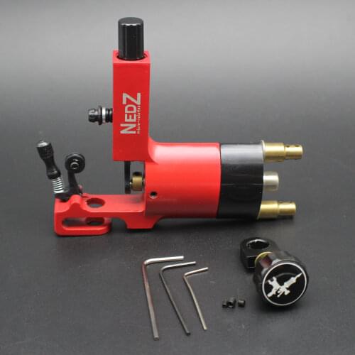 Newest Red Rotary Tattoo Machine Gun NEDZ Style For Shader/Liner