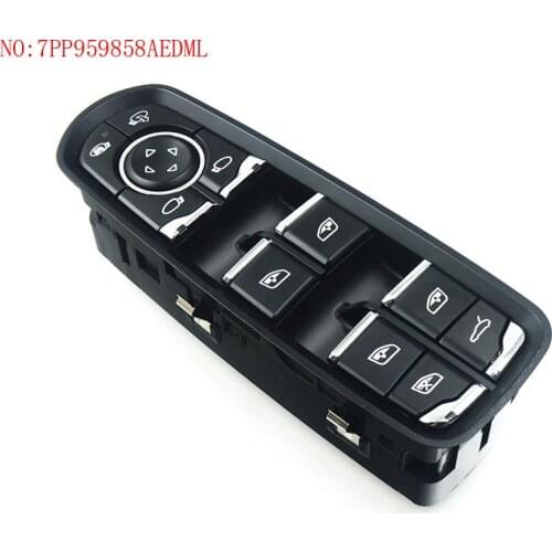 NEW 7PP959858AEDML Power Window Rearview Mirror Control Switch 7PP959858M 7PP959858A For Porsche Panamera Cayenne Macan