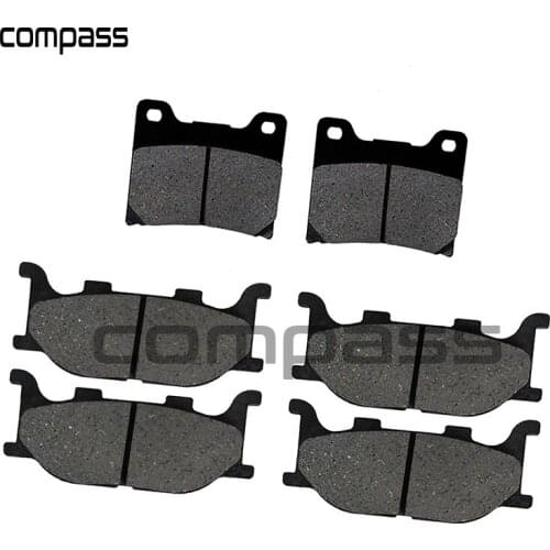 Motorcycle 3 Pairs Front and Rear Brake Pads for Yamaha XVS1100 Dragstar 1999-2004 XVS 1100 A Classic 2000-2007