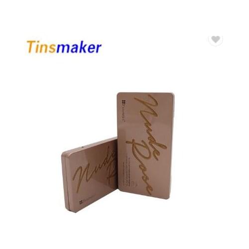 Popular rectangular custom printed cosmetic packaging tin box