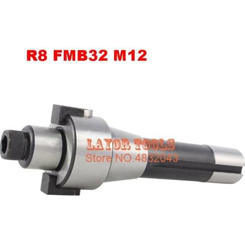 R8 FMB32 M12, R8-32mm face mill cutter arbor, drawbar thread: M12, to use with BAP300R,BAP400R,EMR5R,EMR6R face mill cutter