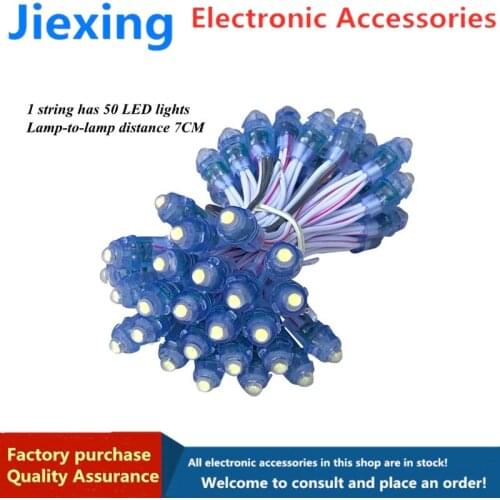 LED exposed light string perforated light dot matrix luminous characters advertising signs household crystal lamp beads waterpro