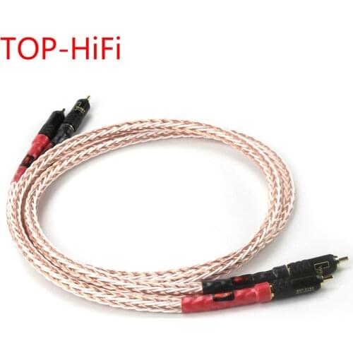 TOP-HiFi Pair Nordost Odin RCA Reference Interconnect Audio Cable with Rhodium Plated WBT-1020 RCA PLUG