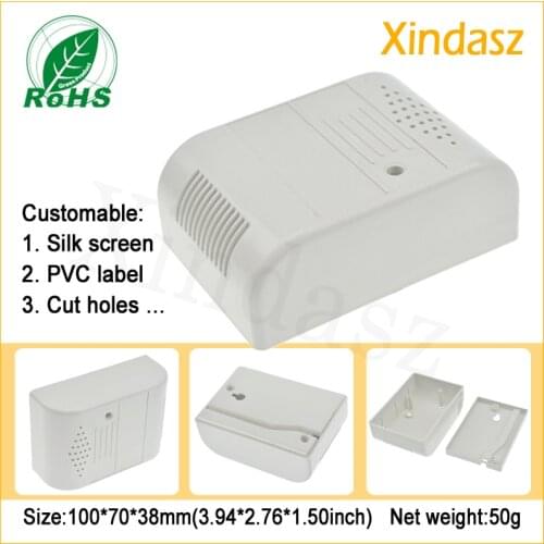 XD0104091)100*70*38mm Special electronic plastic shell plastic cases shell smoke alarm sensor housing smoke alarm shell