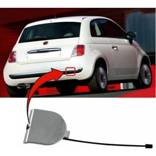 For Fiat 500 2007-2012 Rear Bumper Towing Eye Cover Full Chrome 735455393 New