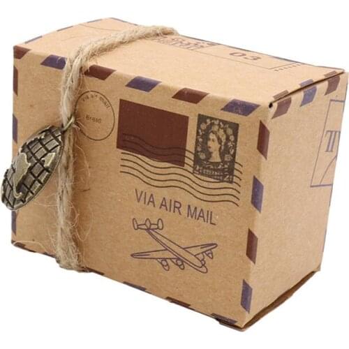 10pcs/lot DIY Kraft Box Packaging Gift Boxes Wedding Souvenir Gift Box Packaging