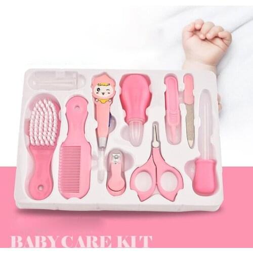 10 Pcs Set Baby Nail Trimmer Newborn Children Kids Healthcare Kits Baby Grooming Sets Baby Scissors Nail Care Wholesale
