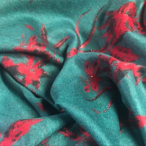 180cm Wide Wool Jacquard Fabric for Winter Base Clothing Dresses Chinese Style Cloth for Sewing Material Fabrics Per Meter