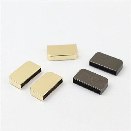 20pcs/lot hot style luggage hardware accessories 2.5 cm inner diameter zipper leather end metal edge sealing bag accessories