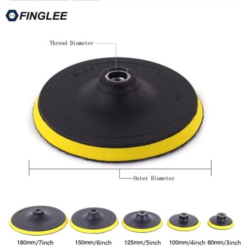 1pcs Thread 5/8-11 3inch/4inch/5inch Plastic Backer Angle Grinder Disc Joint Plastic Connector Joint Diamond Polishing Pads