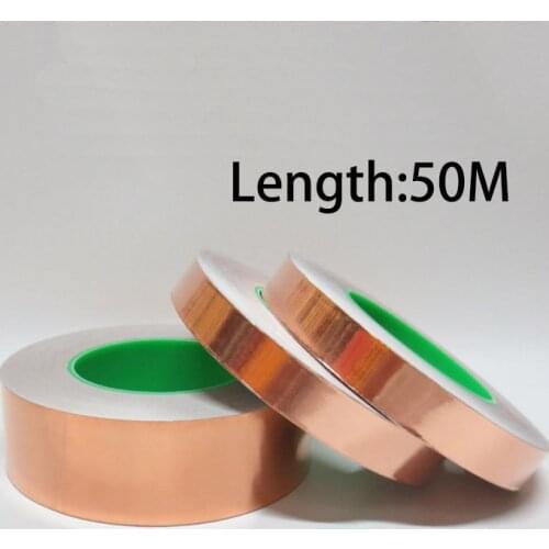50M Double Conductive Adhesive EMI Shielding Copper Foil Tape Great for slug repellent EMI shielding stained glass