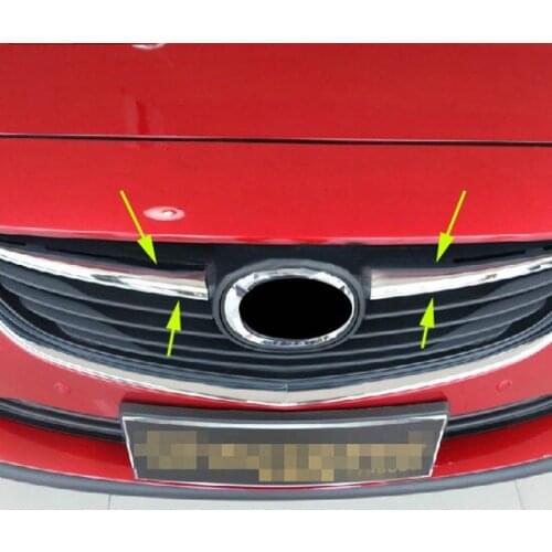 ABS Chrome Front Grille Around Trim Racing Grills Trim For Mazda 6 ATENZA 2013-2015