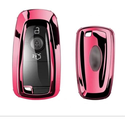 TPU Key case for car For Ford Fusion Mondeo Mustang Explorer Edge 2015 2016 2017 2018 auto accessories car styling keyring new