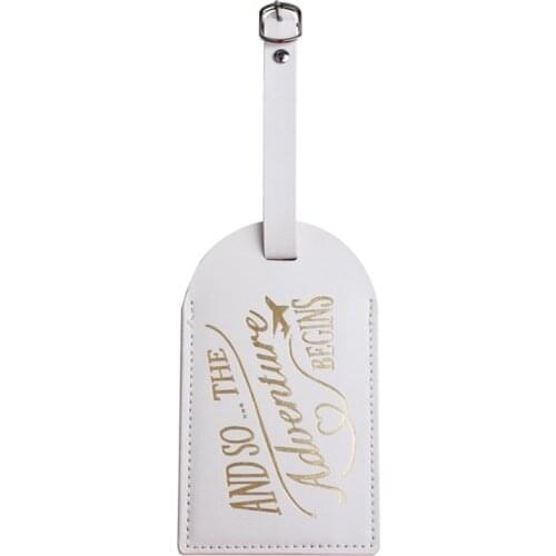 H7JF Suitcase Luggage Tags Name Address Holder Identifier Label Tag Wedding Gift
