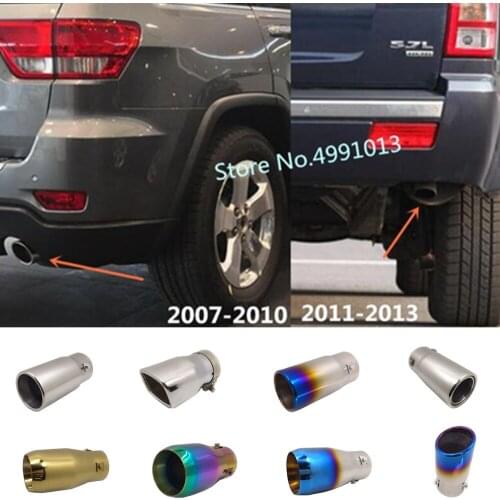 For Jeep Grand Cherokee 2007 2008 2009 2010 2012 2013 Car Stryling Cover Muffler End Tail Pipe Dedicate outlet Exhaust 1pcs