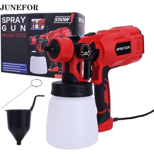 Electric Paint Spray Gun Large Capacity 550W 18V High Pressure Cleaner Power Tools Home For Painting Sprayer Gun Airbrush Nozzle