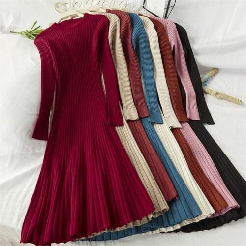 FOTIWIUS Fashionable Knitted Dresses