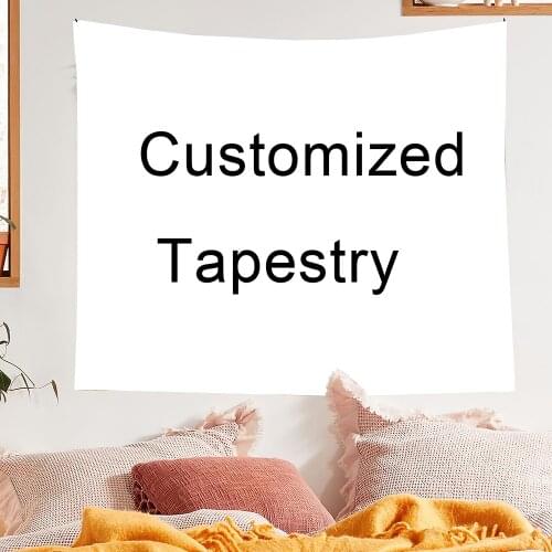 Customized Tapestry Boho Mandala Tapestries Witchcraft Wall Tapestry Print Your Photo Hippie Wall Hanging Blanket Tapestry