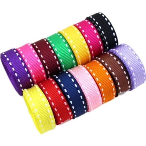 Hot sale 10mm (45 Meter/lot) Jump Line Grosgrain Satin Ribbon DIY Clothing Backpack Accessories Material Gift Packaging Ribbon