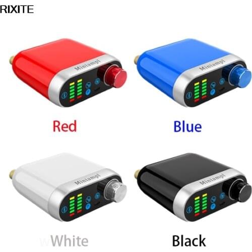 HiFi Mini Bluetooth 5.0 HiFi Power Amplifier Class D Tpa3116 Digital Amp USB Sound Card AUX 50W*2 Home audio