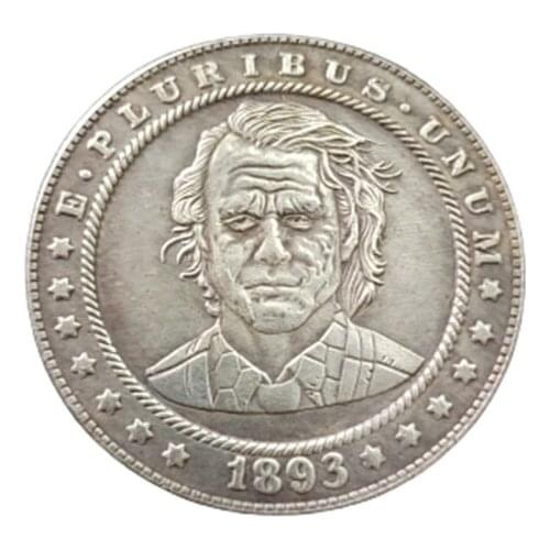 Hobo nickel coin 1893-S American Morgan dollar coin 180 type replica