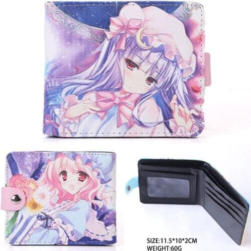 Anime TouHou Project Synthetic Leather Short Exquisite Wallet/Remilia Scarlet Button Purse