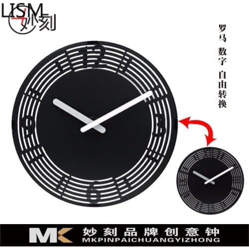 Creative Black Wall Clock Modern Design Simple 3d Clocks Bedroom Living Room Wall Clock Kids Retro Watch Shabby Chic Home Decor