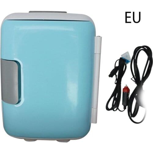 4L Mini Car Refrigerator Portable Compact Personal Fridge Cools & Heats for Bedroom Office Car Dorm Makeup Skincare Fridge