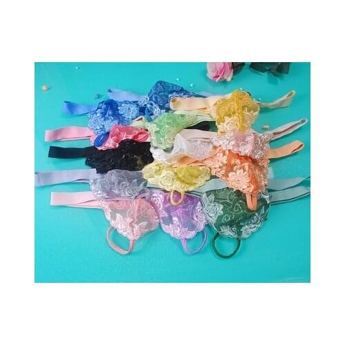 Men 's transparent lace underwear lace thong low cut hollow male underwear sexy men' s underwear gay jockstrap gay underwear