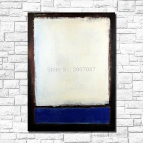 Wall Pictures For Living Room Abstract Mark Rothko blue and grey Canvas Art Home Decor Modern No Frame Oil Painting