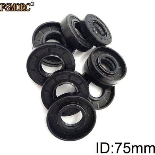 NBR Shaft Oil Seal TC-75*85*90*92*93*94*95*96*100*102*105*110*115*120*121*125*130*5/7/8/9/10/12/13 Double lip spring rotary