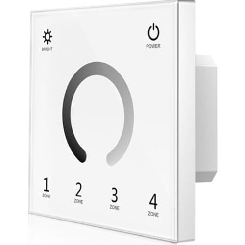 New T11 Led Strip Dimmer 220V High Voltage Wall Mount Touch Panel 2.4G RF Wireless Single Color String Dim Control