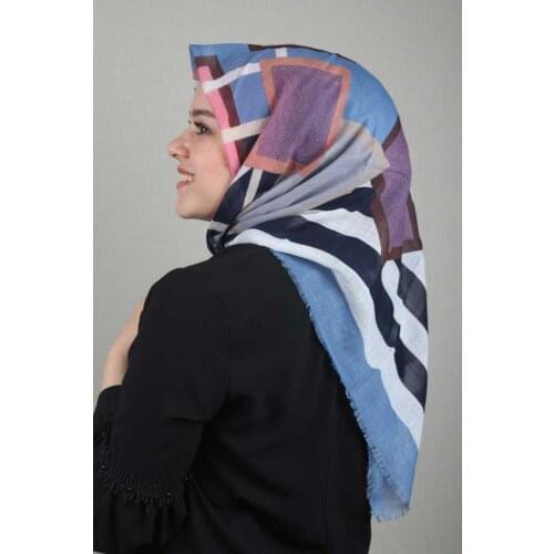 NUR SILK PATTERNED LINEN FLAMLI SCARF-DESEN-18-RENK-03