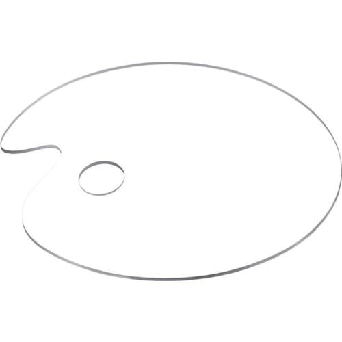 Acrylic Paint Palette Transparent Clear Gouache Artist Cleanup Paint Palette Painting Tools Easy For Oil Mixing Watercolour B4U6