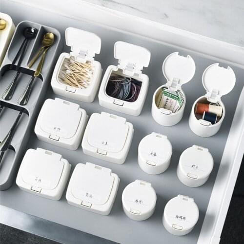 Storage Box Covered Houseware Travel Portable Mini Small Box Plastic Desktop