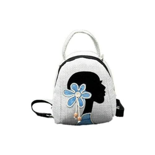 Hot national string appliques small shopping handbag!Nice bohemian prints women shoulder bag New Casual Multi-use canvas Carrier